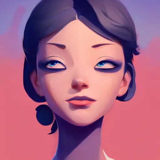 Image similar to face icon stylized minimalist breakfast at tiffany's, loftis, cory behance hd by jesper ejsing, by rhads, makoto shinkai and lois van baarle, ilya kuvshinov, rossdraws global illumination