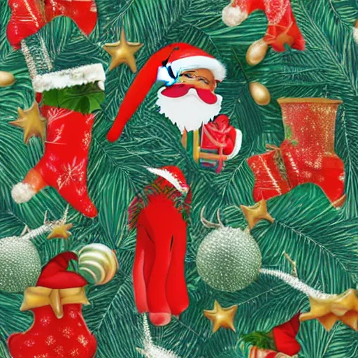 Prompt: tropical christmas