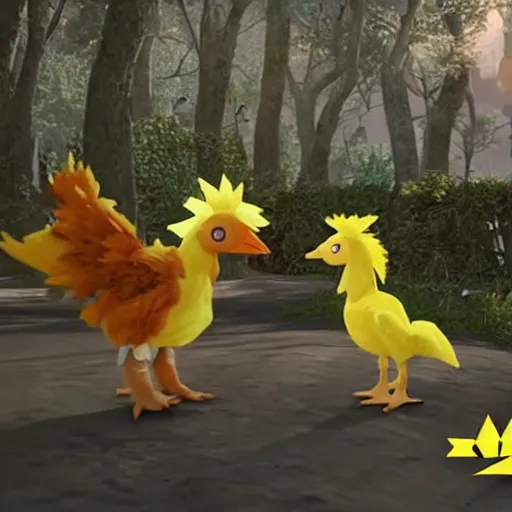 Prompt: chocobo film footage