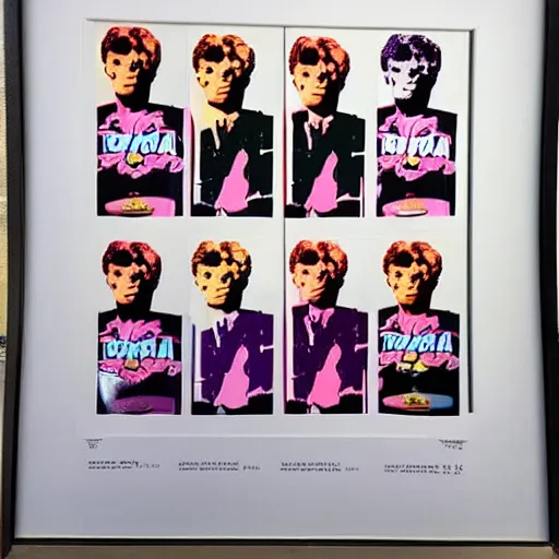 Image similar to a photo of las vegas screen printed in style of andy warhol