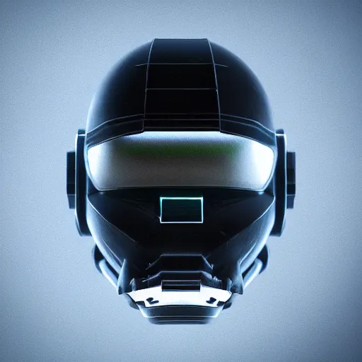 Image similar to sci-fi, helmet design, halo, duke-nuken, science-fiction, robot head, octane-render, cgi, blender, cinema-4d, maya, cgi, redshift