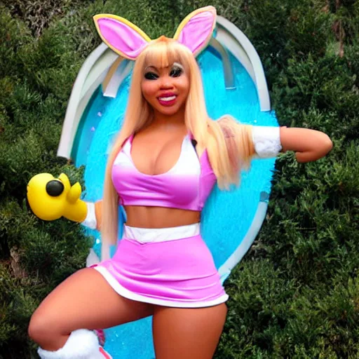 Prompt: nicki bella as lola bunny,