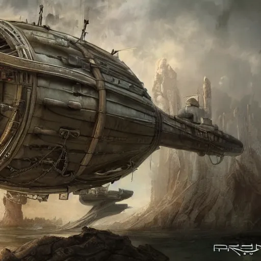 Prompt: a heavily armed airship shaped like a manatee, steampunk, ultra realistic, concept art, intricate details, highly detailed, photorealistic, octane render, 8 k, unreal engine, art by frank frazetta, simon bisley, brom