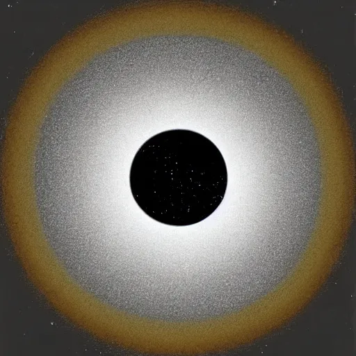 Image similar to by grant wood depressing, tender macro lens. a beautiful conceptual art of a black hole. this hole appears to be a portal to another dimension or reality, & it is emitting a bright, white light. there are also stars & other celestial objects around it.