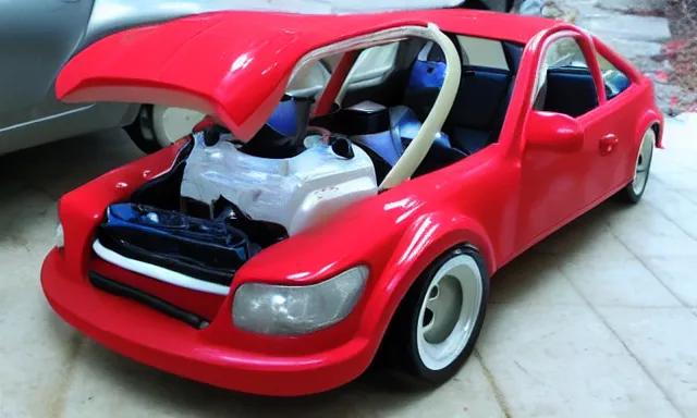 Image similar to child amateur beginner's project diy car proud