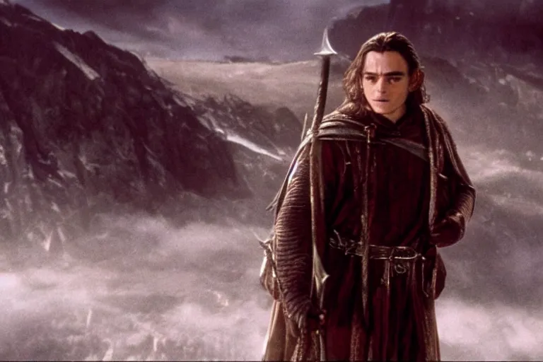 Image similar to ben shapiro stars in the lord of the rings return of the king, highly detailed, cinematic lighting, 4 k, arricam studio 3 5 mm film camera, kodak 5 2 7 9 ( tungsten - balanced ) film stock