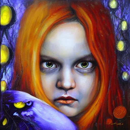 Prompt: andy richter, glowing eyes, by dorina costras,