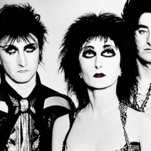 Prompt: siouxsie and the banshees