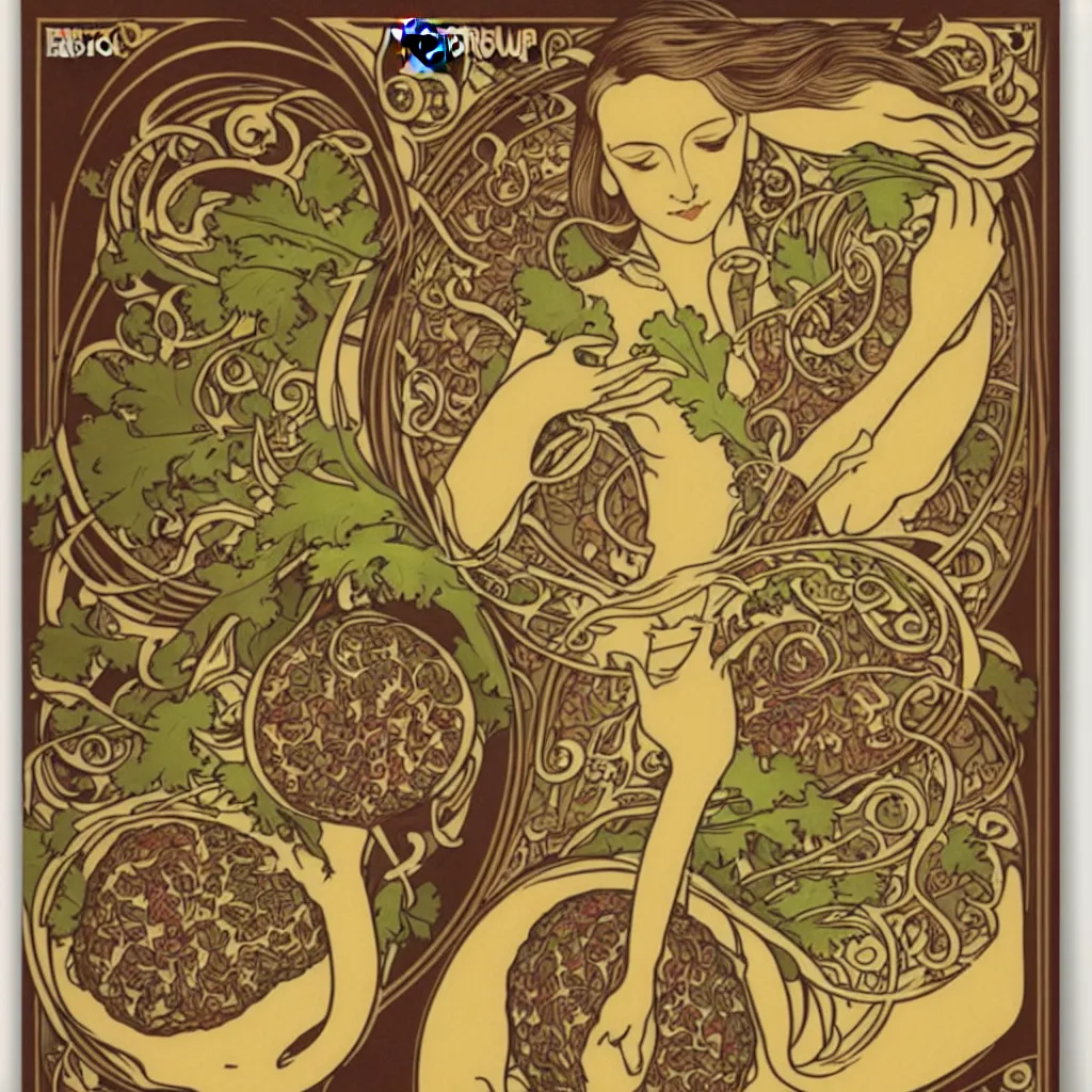 Image similar to “Beautiful art nouveau advertisement for the ultimate everything burrito. Detailed advertisement for a delicious everything burrito by Victor Horta. This burrito will change your life”