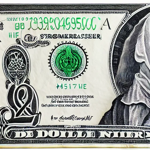 One Dollar Bill Art