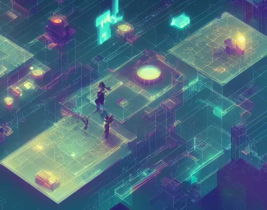 Prompt: beautiful isometric render of futuristic user interface for viewing network activity, intricate, rectilinear, tarot by victo ngai and andreas rocha and greg rutkowski, trending on artstation, unreal engine, 8 k hd wallpaper, kitbash, game assets, asset pack, well rendered