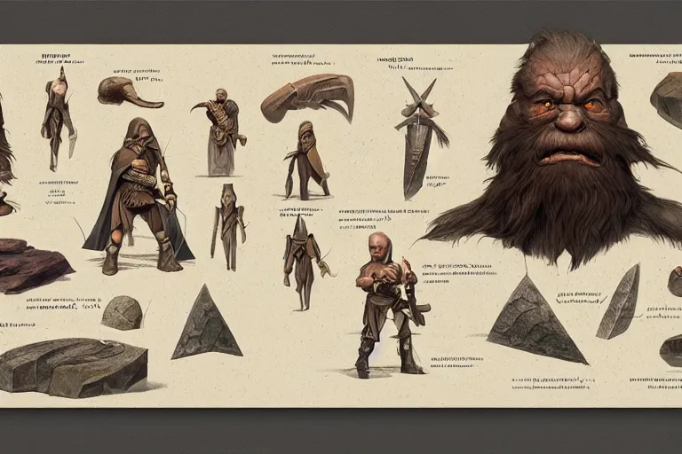 Image similar to schematic diagram of axes, dwarf, biology, book, page, detailed, cross section, trending on artstation, cgsociety, Ralph McQuarrie and Greg Rutkowski