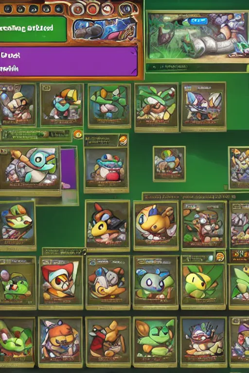 Image similar to teemo, a pokemon trading card of teemo, highly detailed pokemon trading card screenshot