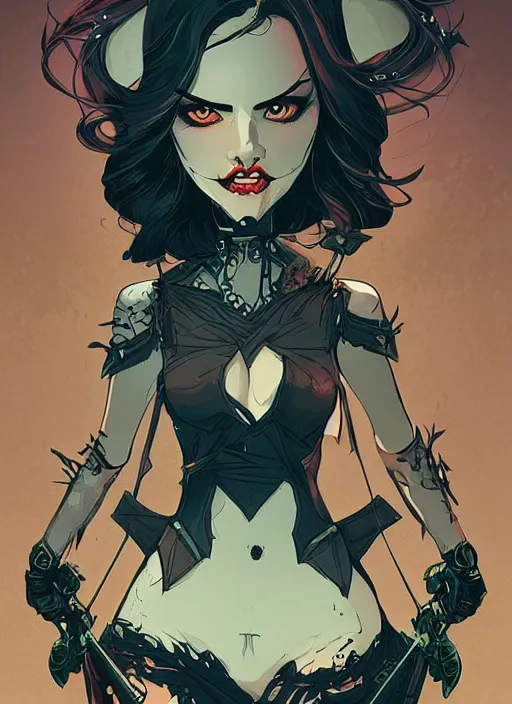 Image similar to beautifull succubus, cute face. dark fantasy, d & d, artstation, art by petros afshar, tom whalen, laurie greasley and greg rutkowski and ilya kuvshinov