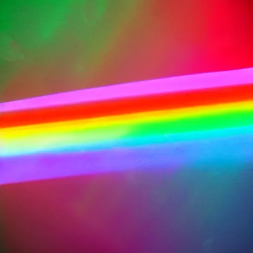 Image similar to a translucent ethereal point of light, rainbow spectrum, lens flare, black background, vfx, 3 5 mm, vhs