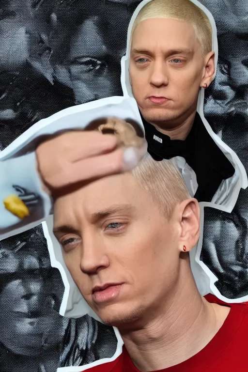 Image similar to eminem as an mnm