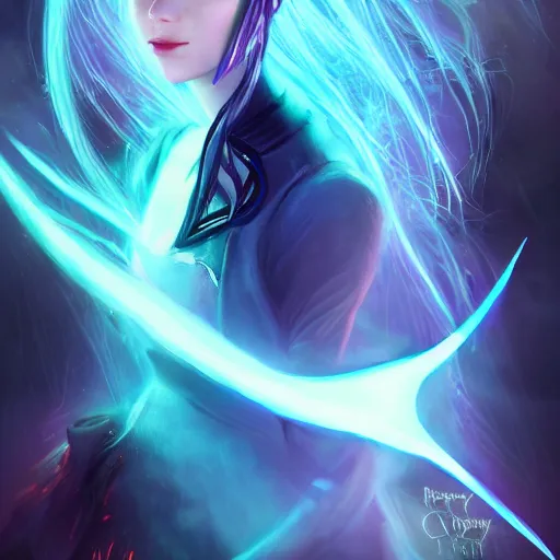 Prompt: Fantasy warlock, character portrait, pretty egirl gaming, blue hair, perfect blue arctic eyes, blue neon style gaming headset, face, very pretty face, cinematic lighting, hyper-detailed, cgsociety, 8k, high resolution, in the style of Charlie Bowater, Tom Bagshaw, single face, symmetrical, headshot photograph, insanely detailed and intricate, beautiful, elegant, cinematic, portrait, Raphaelite, headroom, artstation