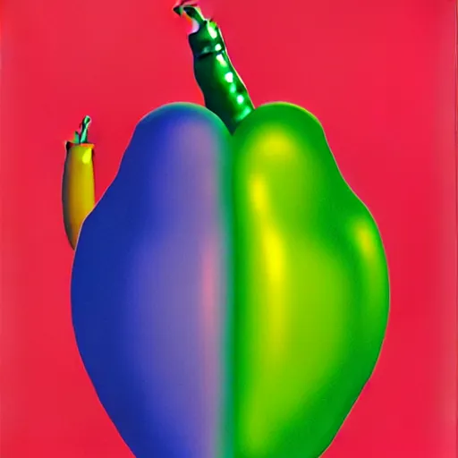 Image similar to jalapeno by shusei nagaoka, kaws, david rudnick, airbrush on canvas, pastell colours, cell shaded, 8 k