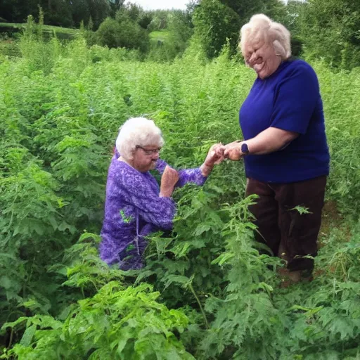 Prompt: don't push granny in the nettles