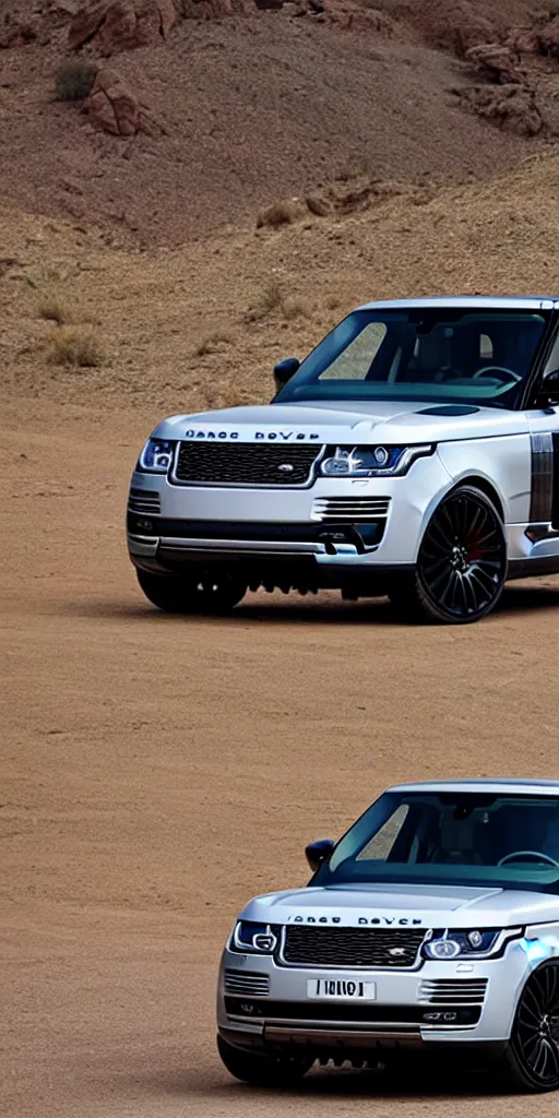 Image similar to Range Rover Supercharged is ready for a long-distance journey in the desert