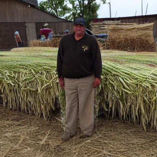 Prompt: the corn man awaits your arrival