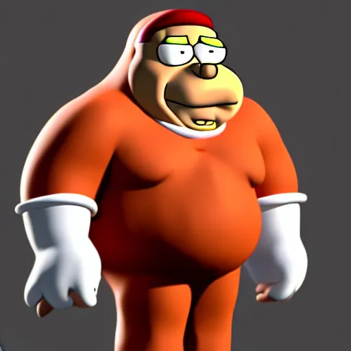 Image similar to Louis Griffin from family guy, octane 3D