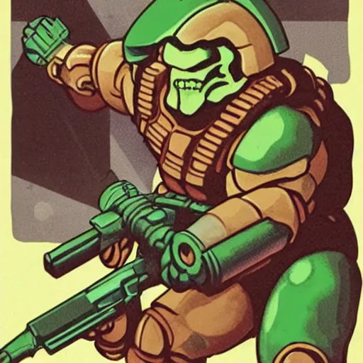 Image similar to DoomGuy