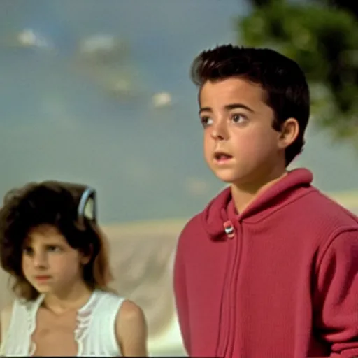 Image similar to still of xavi hernandez in back to the future ( 1 9 8 5 )