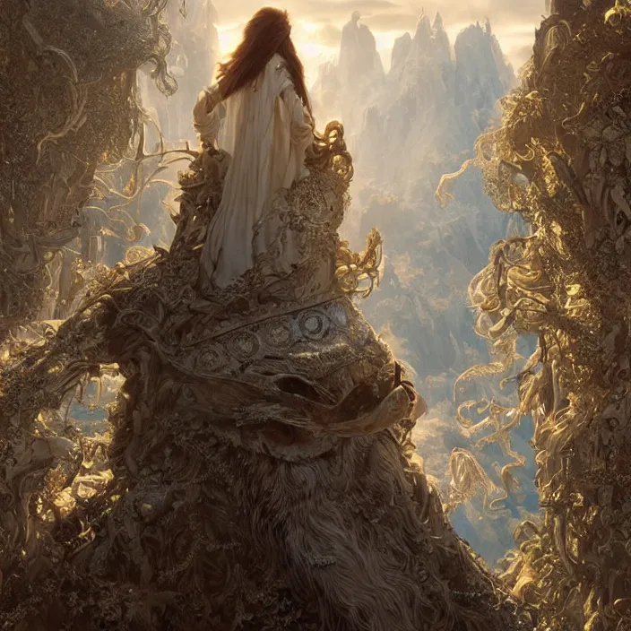 Image similar to neverending story, ultra realistic, concept art, intricate details, serious, highly detailed, photorealistic, octane render, 8 k, unreal engine, art by todd mcfarlane and artgerm and greg rutkowski and alphonse mucha