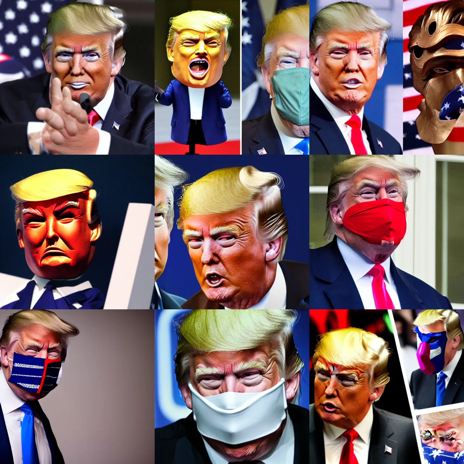 donald trump wearing the mask | Stable Diffusion | OpenArt