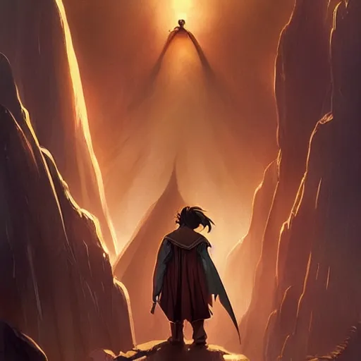 Image similar to hero world the lord of the rings : the fellowship of the ring 2 0 0 1, behance hd by jesper ejsing, by rhads, makoto shinkai and lois van baarle, ilya kuvshinov, rossdraws global illumination