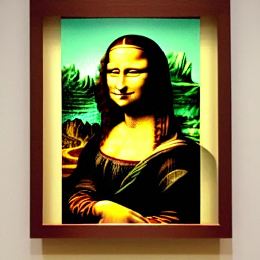 Prompt: Mona lisa made of Legos