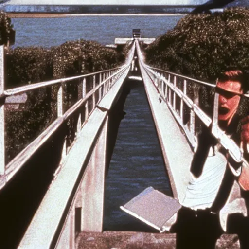 Image similar to still of ile de re bridge, in american psycho ( 1 9 9 9 )