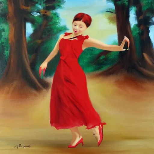 Image similar to perfect hip swing painted with gochujang