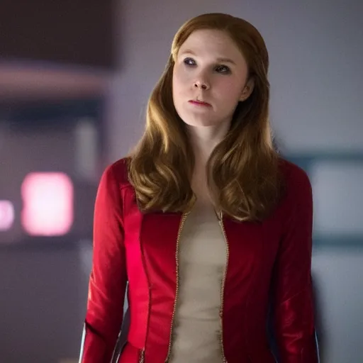 Image similar to Erin Moriarty as Scarlet Witch