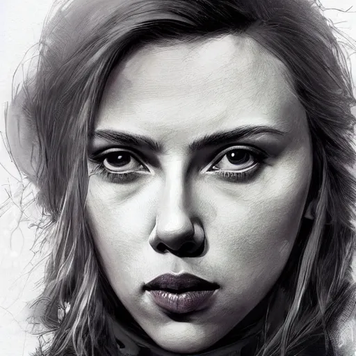 detailed portrait of scarlett johansson as young | Stable Diffusion ...