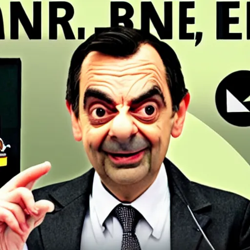 Image similar to mr bean starts his youtube career