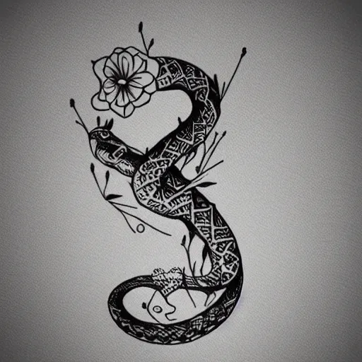 Snake Tattoo Vector Art, Icons, and Graphics for Free Download