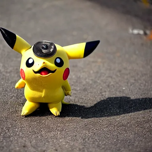 Prompt: a picture of a shocked pikachu