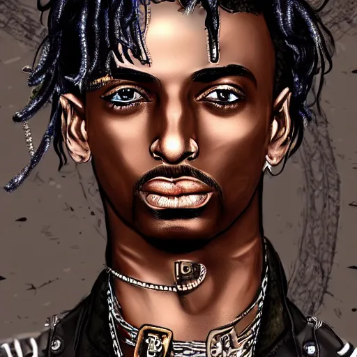 Image similar to playboi carti steampunk style digital art 4 k detailed super realistic