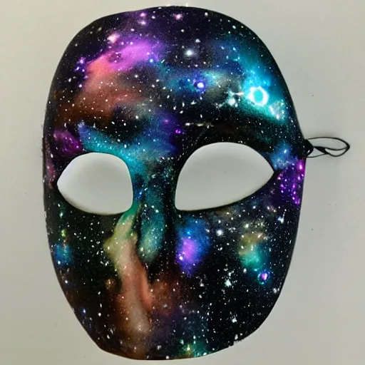 Image similar to galaxy gothic mask