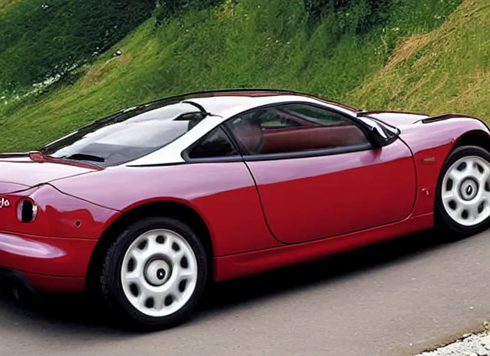 Image similar to a fiat coupe from 2 0 1 0, rear view