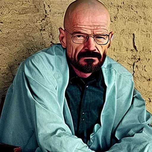 Prompt: walter white in egypt epic