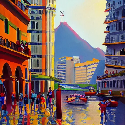 Image similar to rio de janeiro painted by alexei lantsev