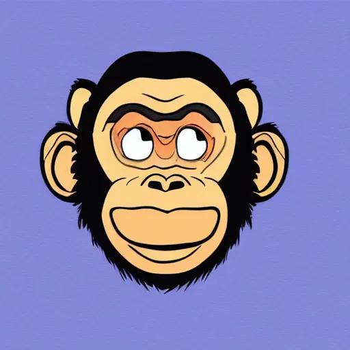 Prompt: retarded ape, bored ape art style, cartoon