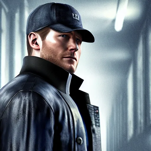 Image similar to film still of Jensen Ackles as Aiden Pearce in Watch Dogs (2022), 4k, insanely detailed