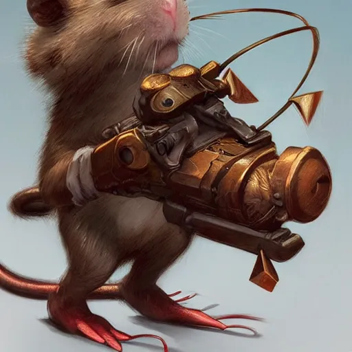 Prompt: rat with a bow by Stanley Artgerm Lau, WLOP, Rossdraws, James Jean, Andrei Riabovitchev, Marc Simonetti, tranding on artstation