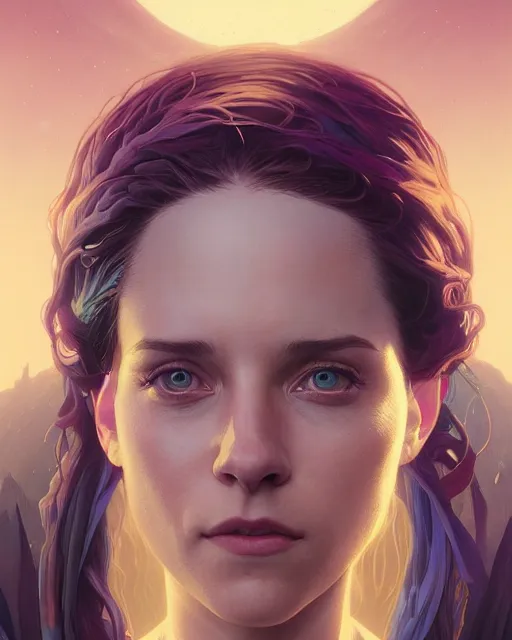 Image similar to highly detailed surreal vfx portrait of kristen hauncher, stephen bliss, unreal engine, greg rutkowski, loish, rhads, beeple, makoto shinkai and lois van baarle, ilya kuvshinov, rossdraws, tom bagshaw, alphonse mucha, global illumination, detailed and intricate environment