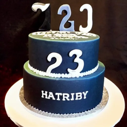 Image similar to the most epic, cinematic, detailed cake, with the number 25 on it