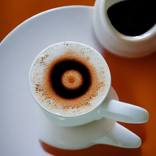 Image similar to coffee foam fractal, photograph